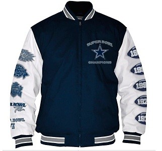 Dallas Cowboys Official NFL Super Bowl Commemorative Jacket S M L XL ...