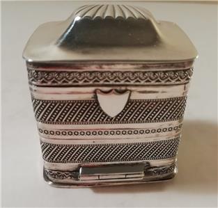 A Combined Dutch Silver Lodderein Vinaigrette Snuff Box
