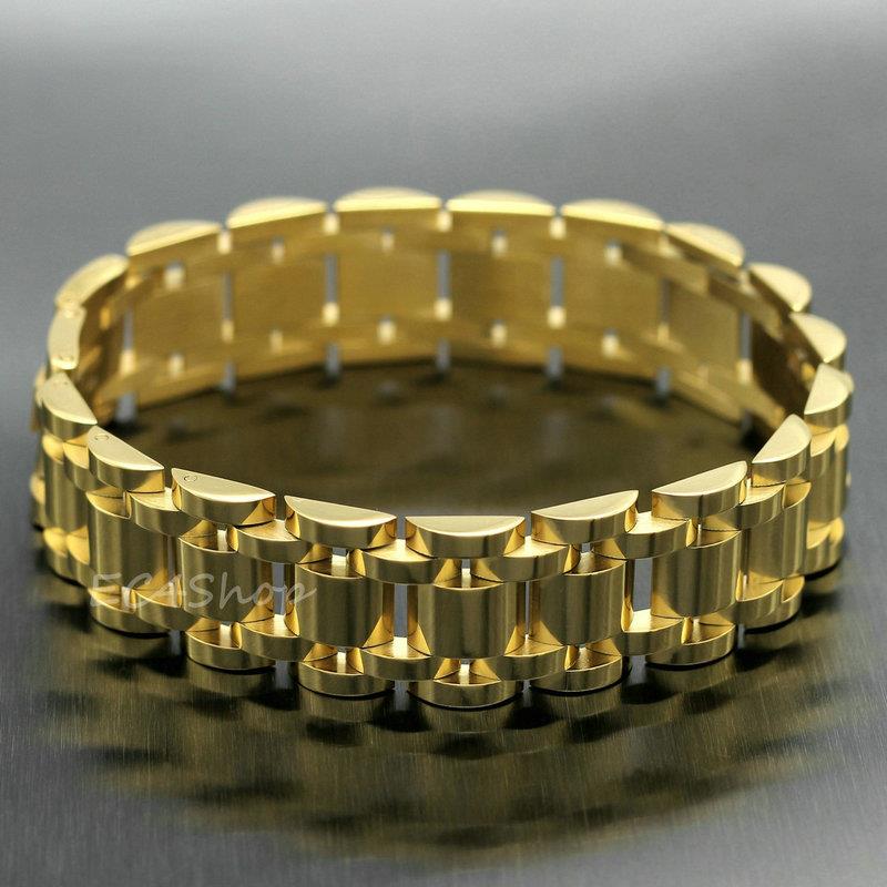 17mm stainless steel watch bracelet