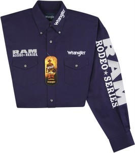 Wrangler Mens Purple Long Sleeve Dodge Ram Rodeo Series Western Shirt ...