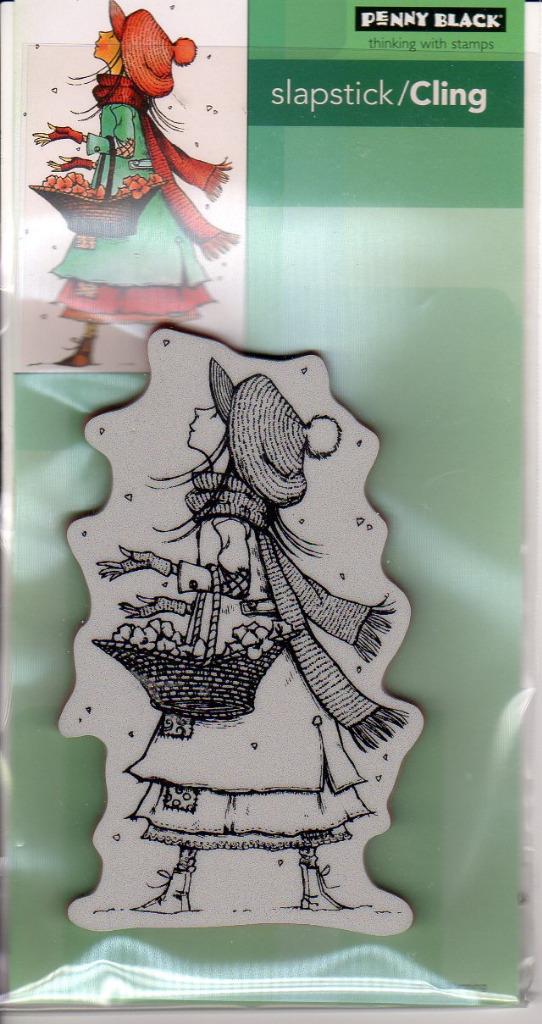 New Penny Black RUBBER STAMP Holiday CHRISTMAS WISHES girl cling free USA ship 759668406517 eBay