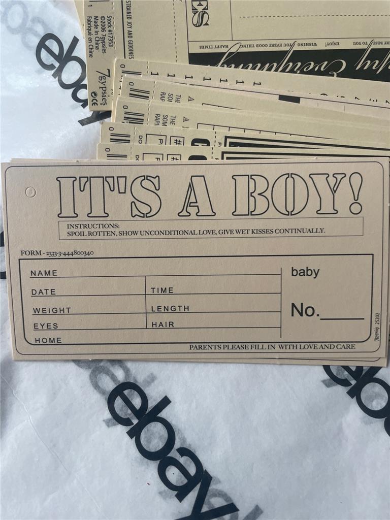 Neu Vintage 7 Zigeuner Karten Taschen Etiketten Verzierungen & Aufkleber kostenloser Versand USA - Bild 28 von 52