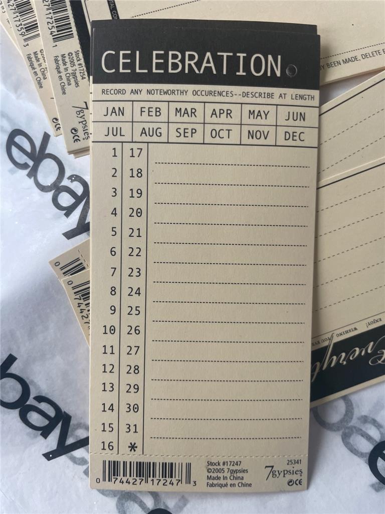 Neu Vintage 7 Zigeuner Karten Taschen Etiketten Verzierungen & Aufkleber kostenloser Versand USA - Bild 35 von 52