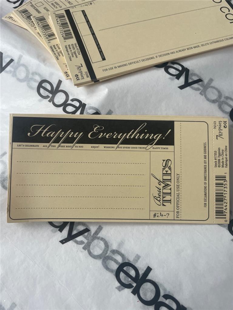 Neu Vintage 7 Zigeuner Karten Taschen Etiketten Verzierungen & Aufkleber kostenloser Versand USA - Bild 37 von 52