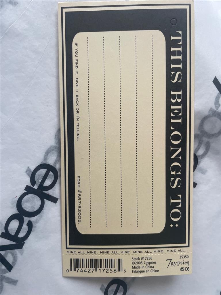 Neu Vintage 7 Zigeuner Karten Taschen Etiketten Verzierungen & Aufkleber kostenloser Versand USA - Bild 41 von 52