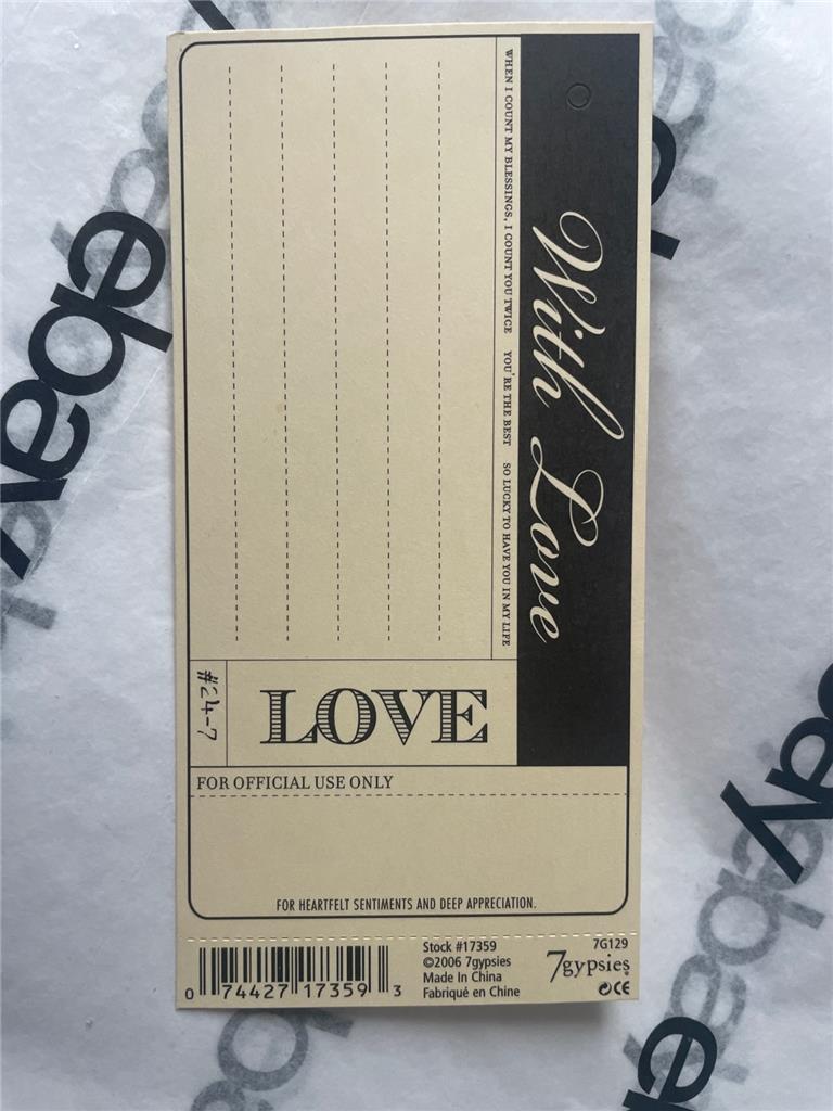 Neu Vintage 7 Zigeuner Karten Taschen Etiketten Verzierungen & Aufkleber kostenloser Versand USA - Bild 42 von 52