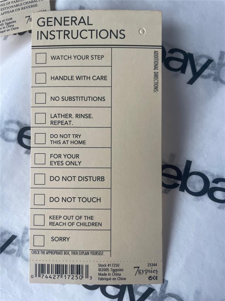 Neu Vintage 7 Zigeuner Karten Taschen Etiketten Verzierungen & Aufkleber kostenloser Versand USA - Bild 44 von 52