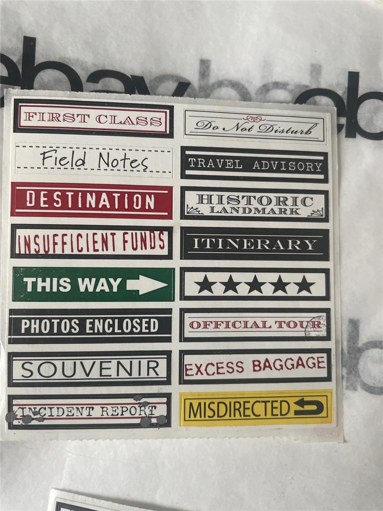 Neu Vintage 7 Zigeuner Karten Taschen Etiketten Verzierungen & Aufkleber kostenloser Versand USA - Bild 50 von 52