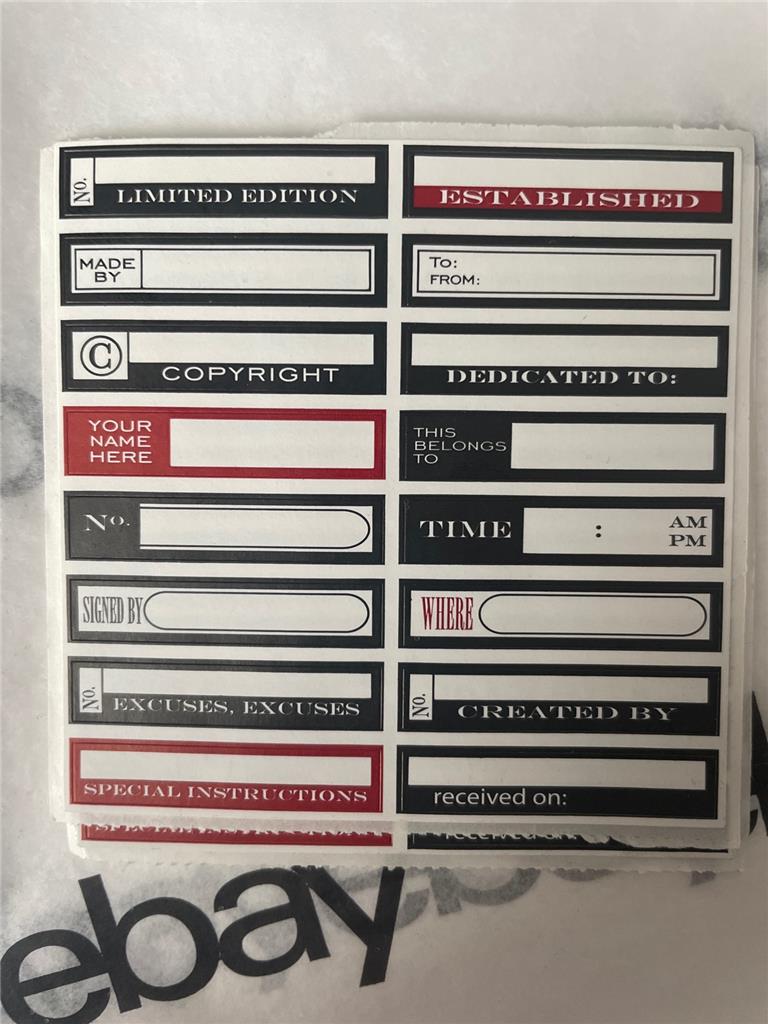 Neu Vintage 7 Zigeuner Karten Taschen Etiketten Verzierungen & Aufkleber kostenloser Versand USA - Bild 51 von 52