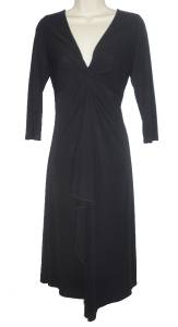 Wallis Stretch Black Dress Size 14 UK 42 EU Petite Day or Evening Wear ...