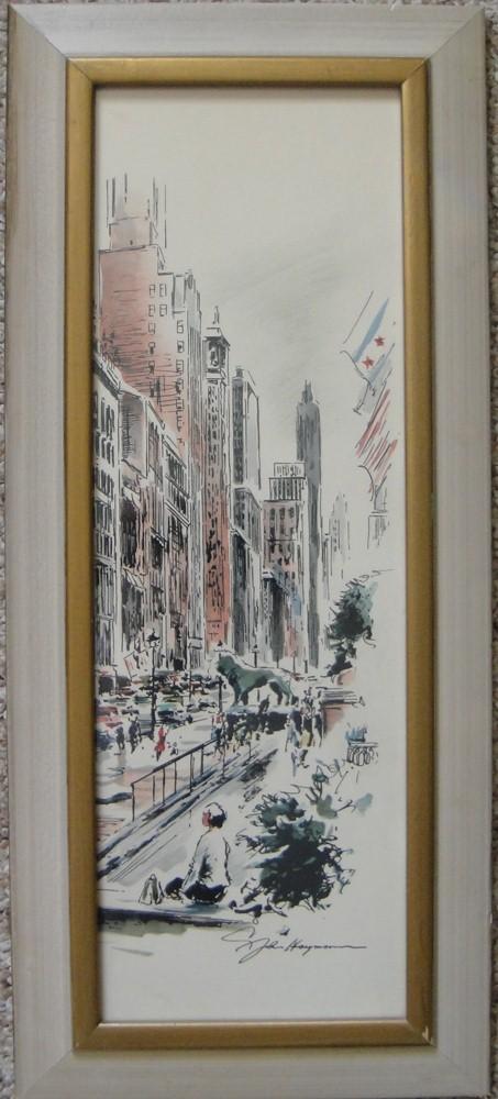 Original Watercolor by JOHN HAYMSON(1902-1980) * Listed * Chicago Art ...