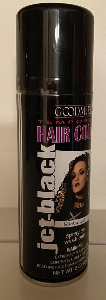 GoodMark Temporary Halloween Hair Color Spray 3 oz Can Orange Black Gold White