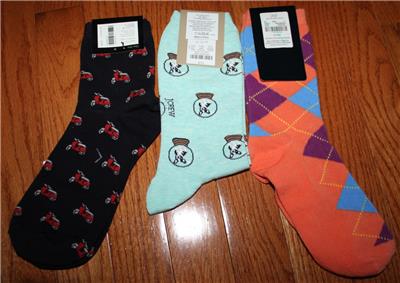 3 Pair New NWT J Crew Brooks Brothers Banana Republic Womens Trouser Socks *N8