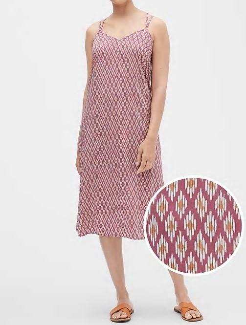 NEW NWT Womens GAP Double Strap Print Midi Dress Casual Party Dress $59 *E2 - Picture 8 of 8
