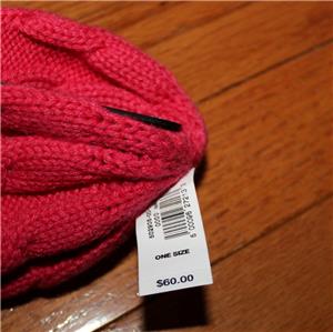 Banana Republic Elegant Women’s Fuchsia Cashmere Cable Knit Beanie NWT Women main image 4
