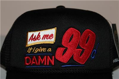 ASK ME IF I GIVE A DAMN Hat Black Cap FIELD GRADE Snapback 