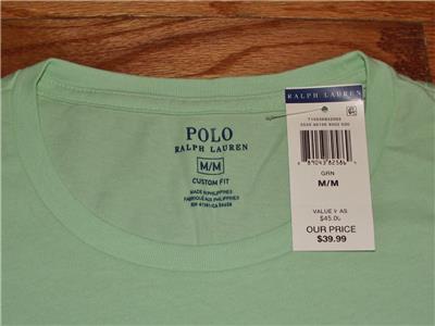 NEW NWT Mens Polo Ralph Lauren T-Shirt $45 Ocean Anchor Vintage Custom ...