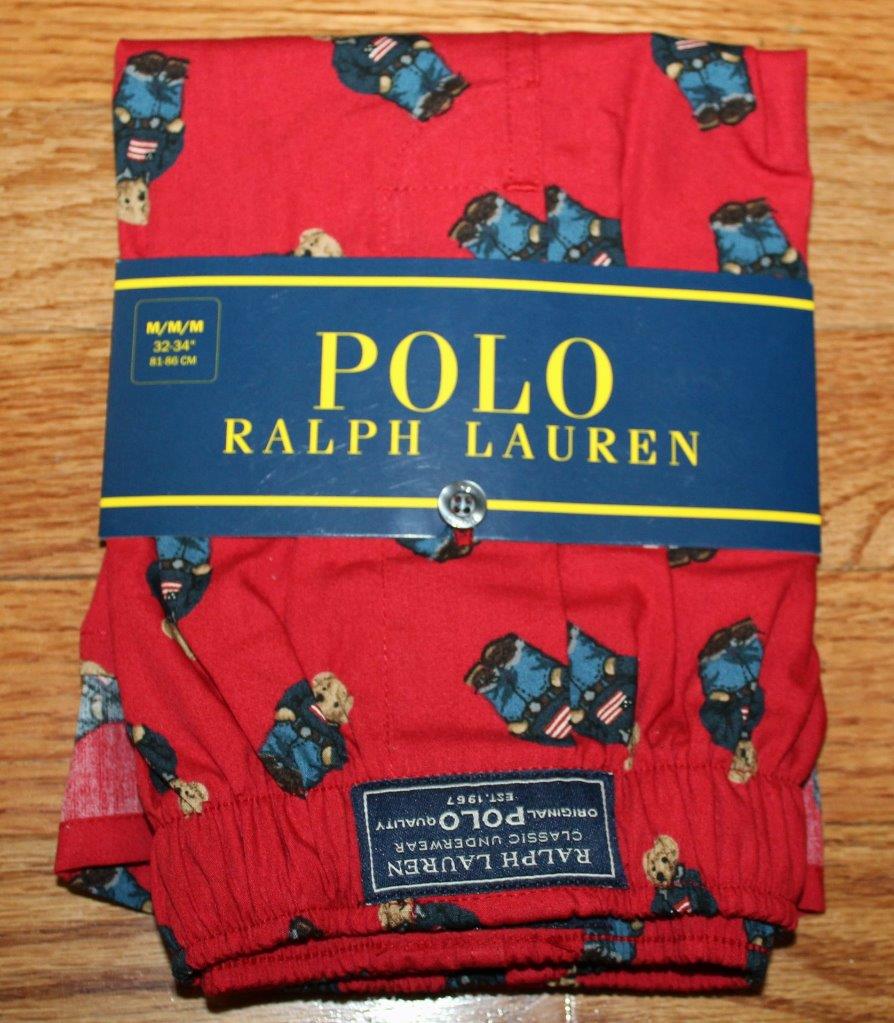 NWT Mens Polo BEAR Ralph Lauren Boxers Boxer Shorts Underwear American ...
