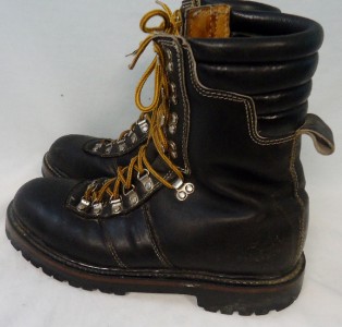 Men's VINTAGE Colorado Insulated Black Leather Lace up HIking boots ...