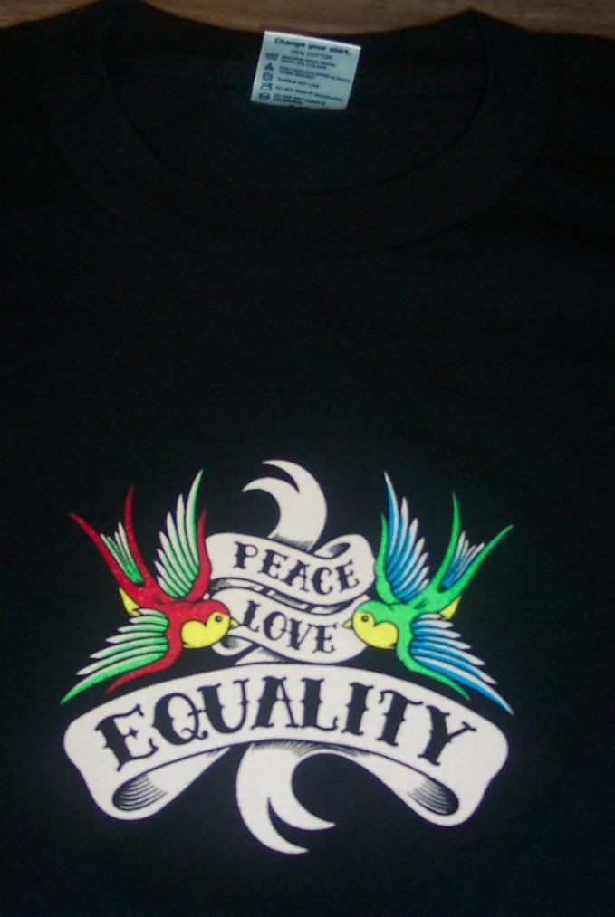 peace love equality iowa basketball shirt