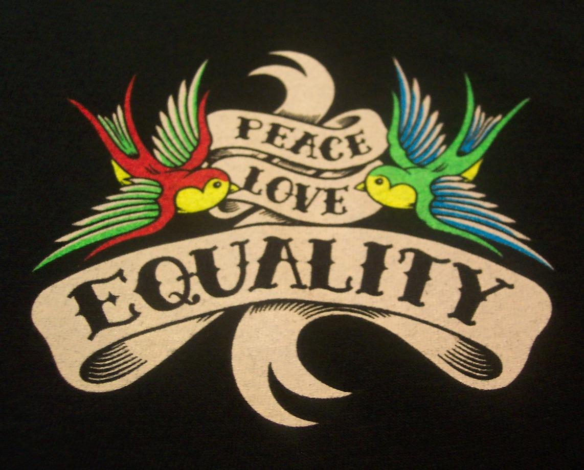 peace love equality iowa basketball shirt