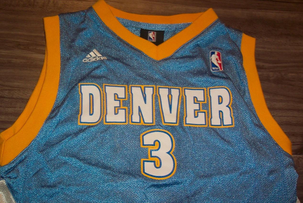 DENVER NUGGETS #3 ALLEN IVERSON NBA BASKETBALL JERSEY ...