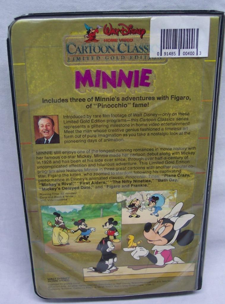 Walt Disney Cartoon Classics Limited Gold Edition Minnie