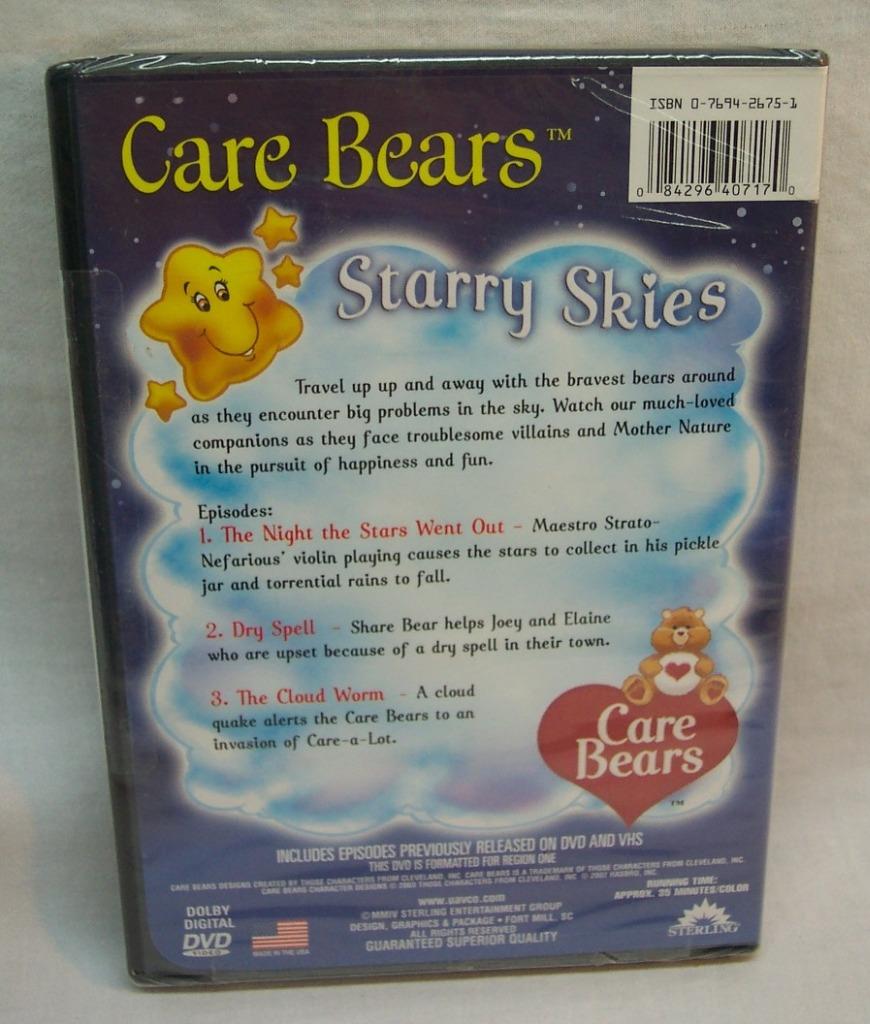 THE CARE BEARS Starry Skies DVD Cartoon 2002 NEW 84296407170 | eBay