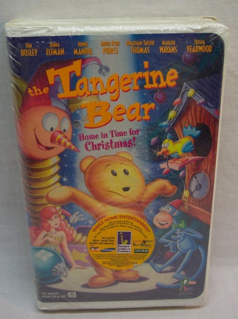 The Tangerine Bear HOME IN TIME FOR CHRISTMAS VHS VIDEO 2000 NEW in