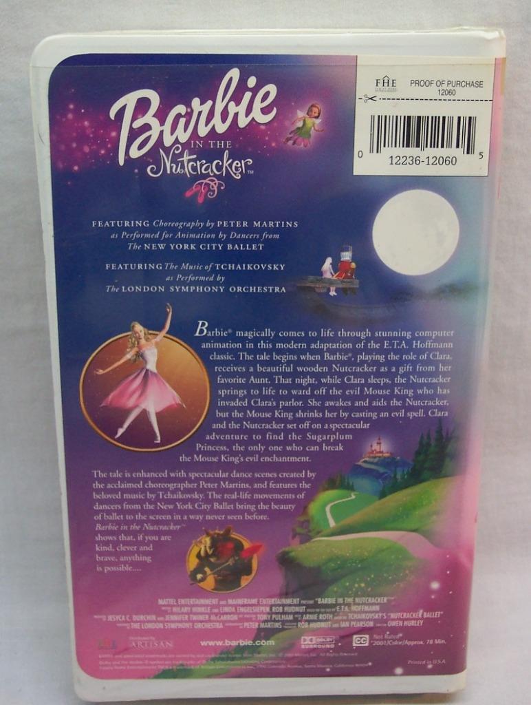 BARBIE IN THE NUTCRACKER VHS VIDEO 2001 12236120605 | eBay