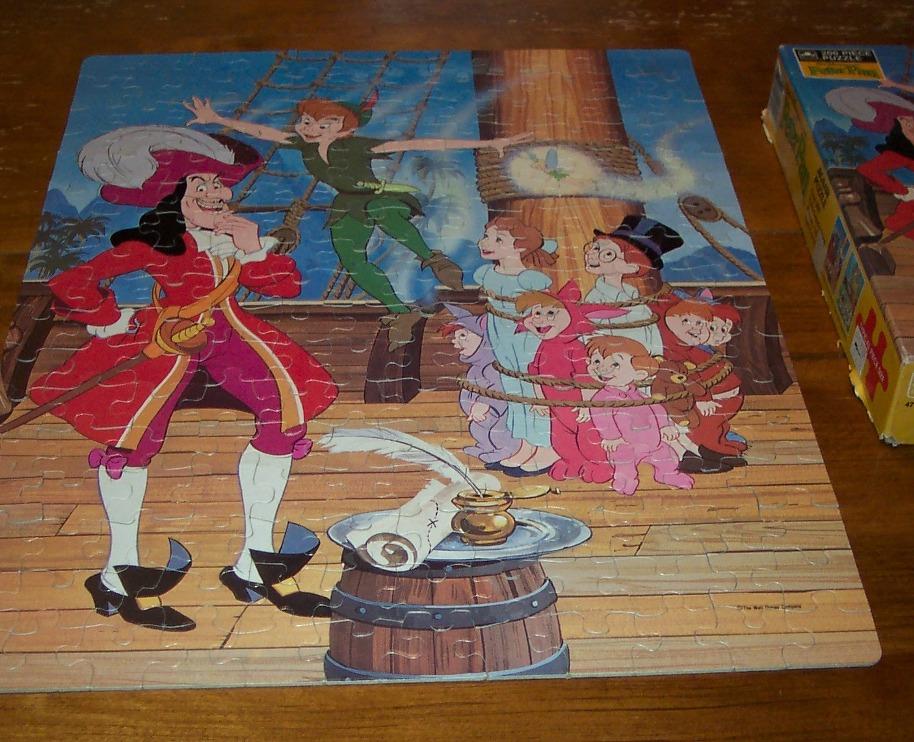 VINTAGE Golden Disney's PETER PAN JIGSAW PUZZLE 200 Pieces ...