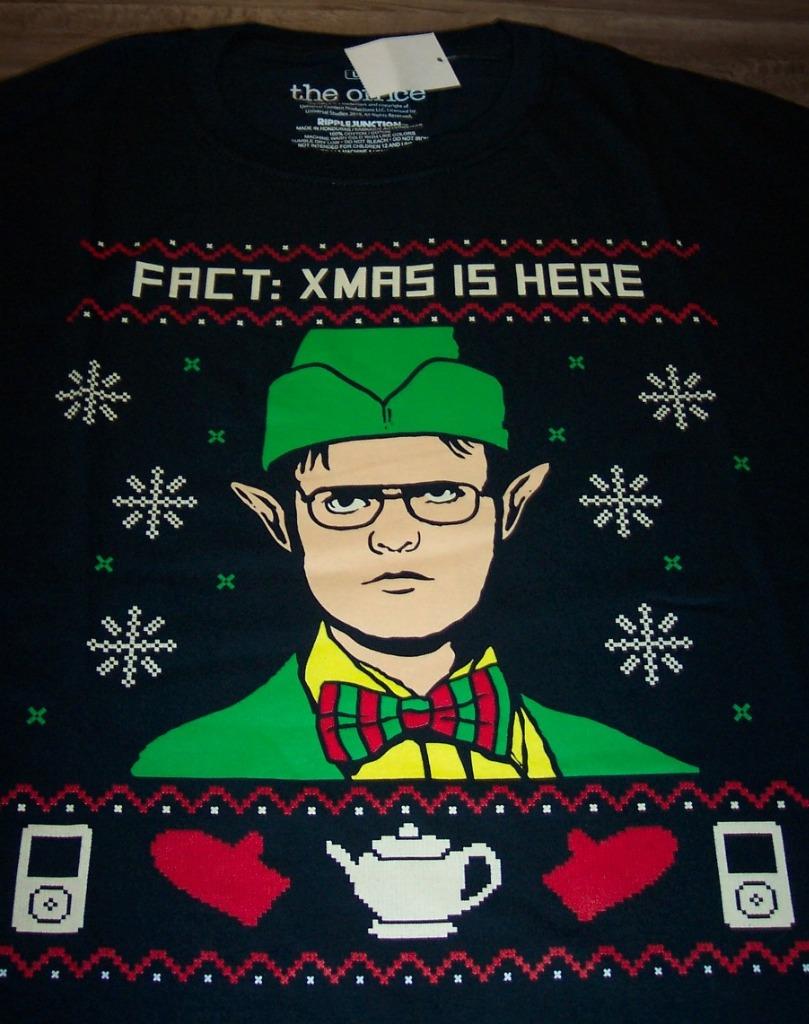 THE OFFICE Dwight Schrute as ELF T-Shirt XL Christmas NEW ...