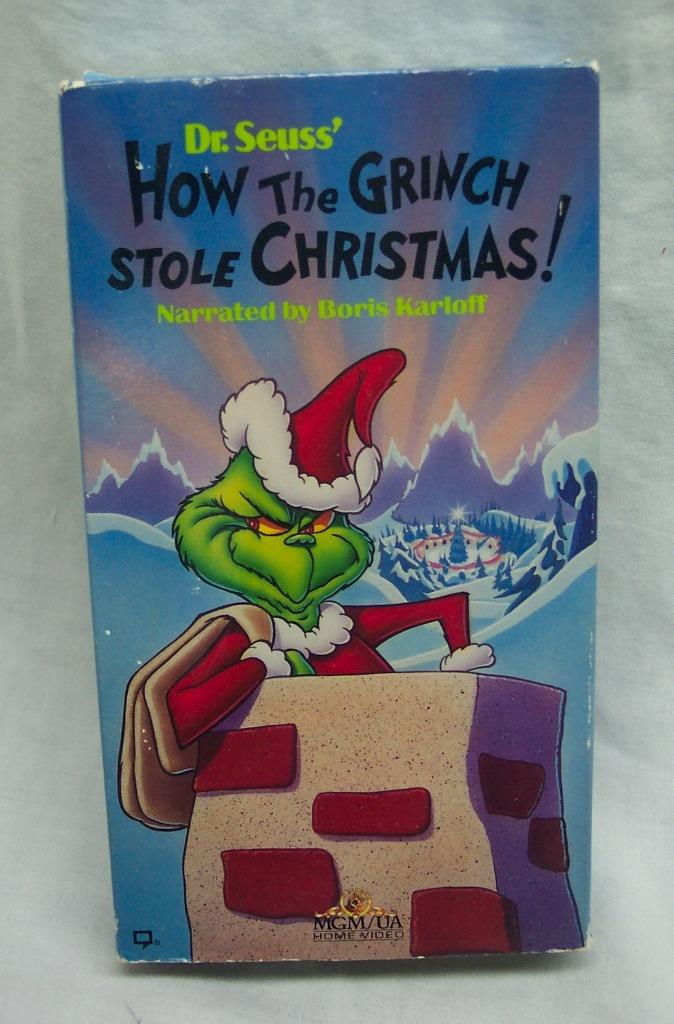 Vintage Dr. Seuss' HOW THE GRINCH STOLE CHRISTMAS VHS VIDEO 1966 ...