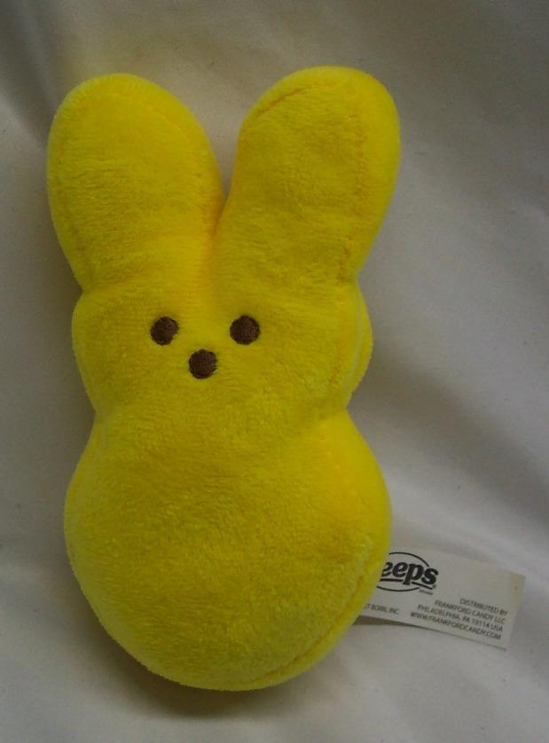 yellow peep bunny plush