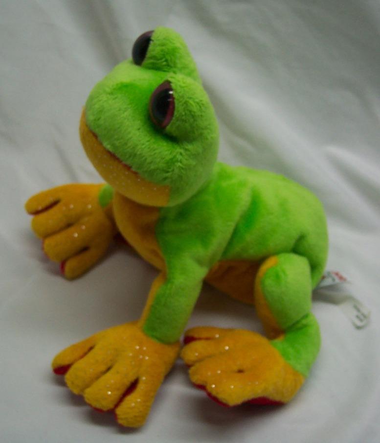 green frog plush toy