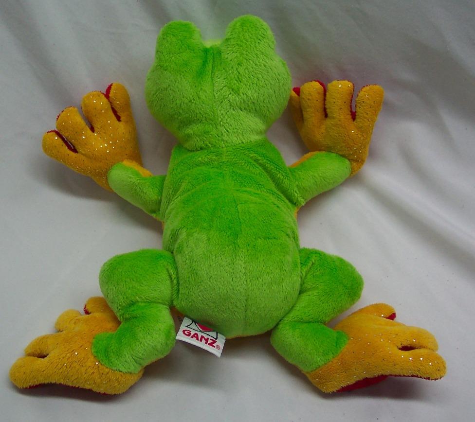 green frog plush toy