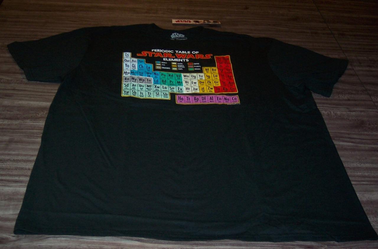 FUNNY PERIODIC TABLE OF STAR WARS ELEMENTS T-Shirt 2XL XXL