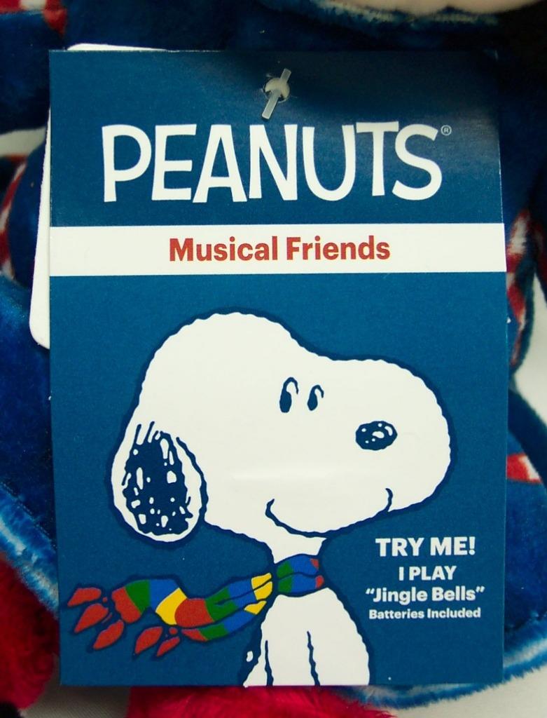 peanuts plush christmas