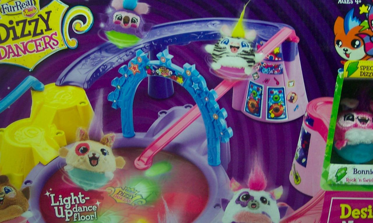Fur Real Friends DIZZY DANCERS Spin 'N Glow Disco TOY SET NEW