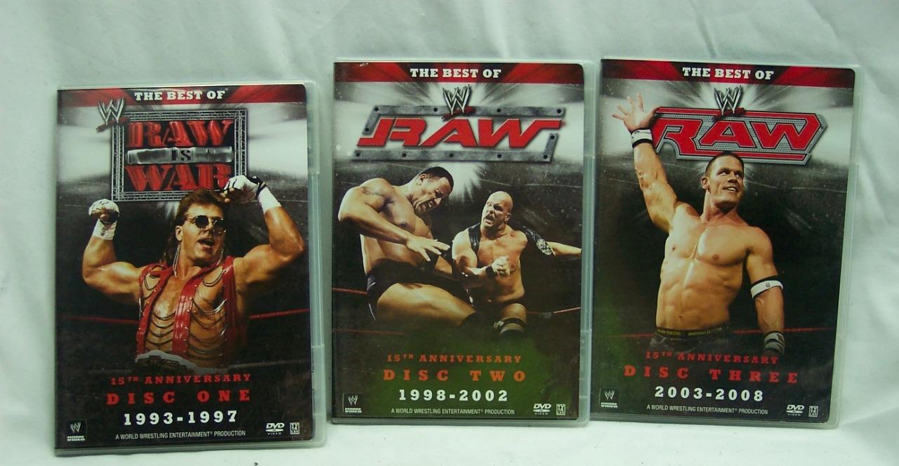 WWE The Best Of Raw 15th Anniversary DVD 3-Disc Set 1993-2008