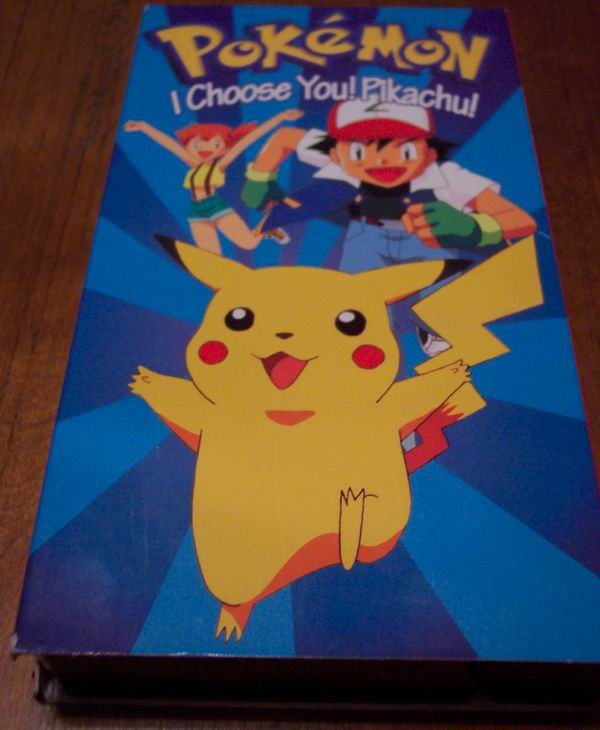 Pokemon I Choose You Pikachu Vhs Video Pikachu 75 Minutes 1998