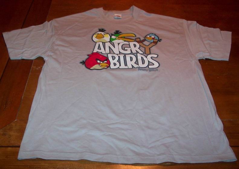 angry birds t-shirt xl new