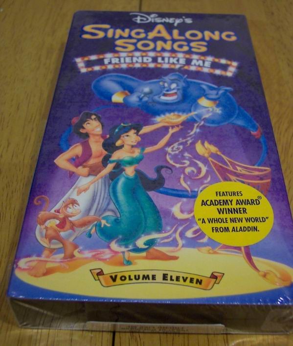 Disney's Sing Along Songs ALADDIN FRIEND LIKE ME VHS VIDEO NEW | eBay