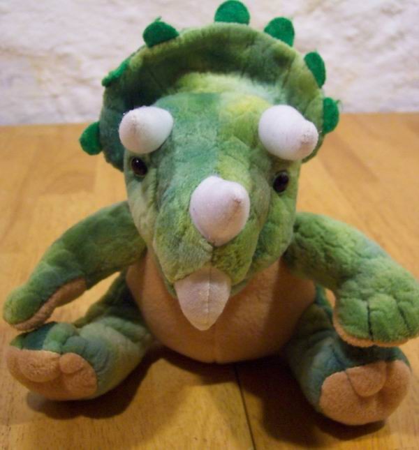 stuffed animal triceratops