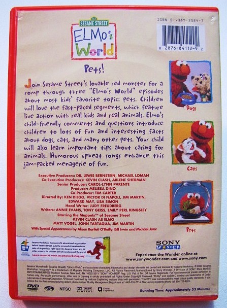 Sesame Street Elmo 039 s World Pets DVD | eBay