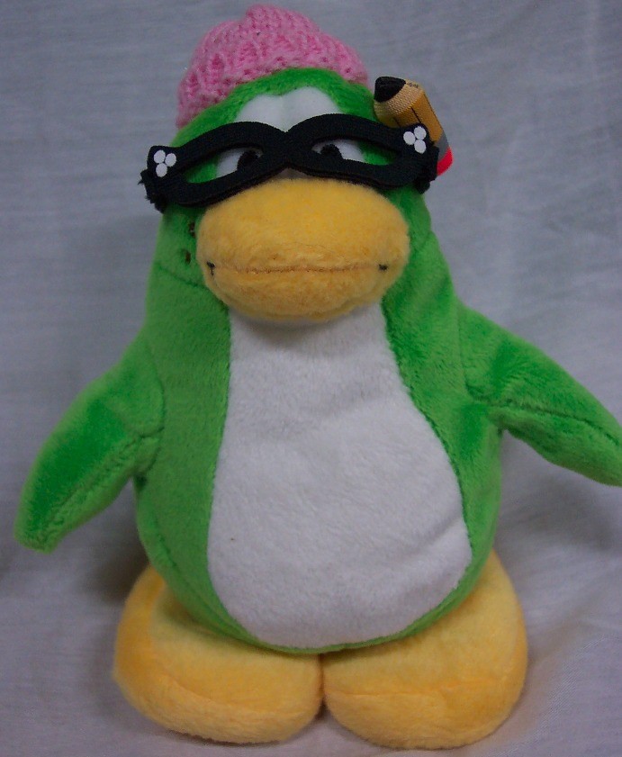 green penguin plush