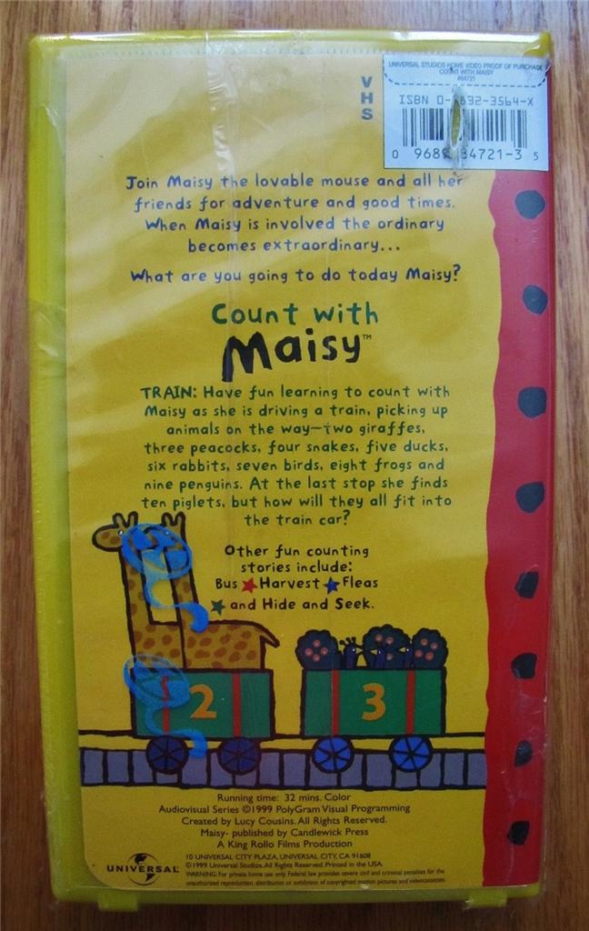 Count with maisy vhs video new ebay