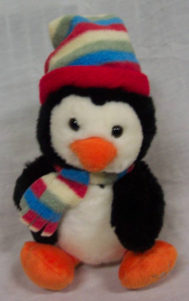 penguin soft toy with scarf