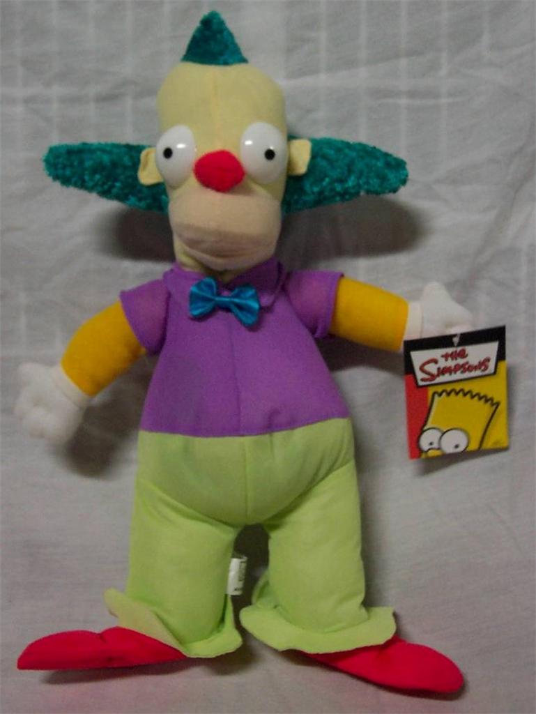 krusty the clown stuffed toy