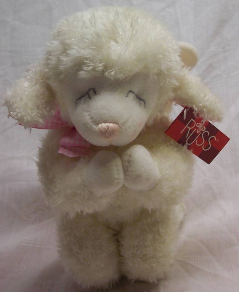 praying lamb stuffed animal